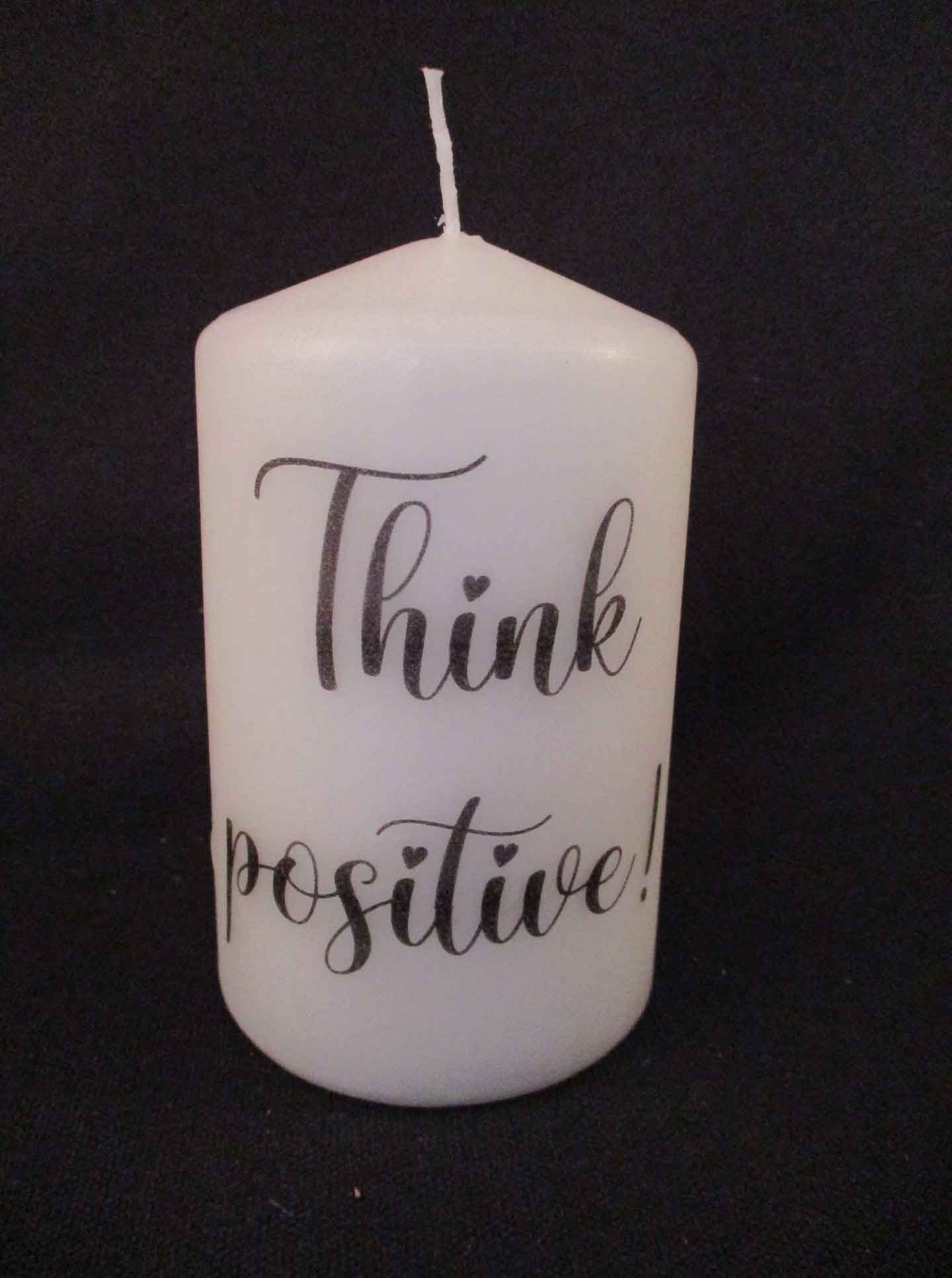 Kerze - Think positive